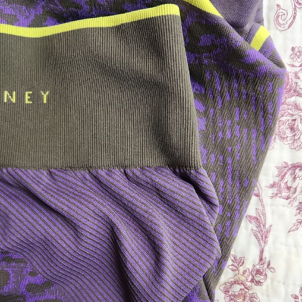 Adidas Stella McCartney Purple and Gray Leggings - Picture 8 of 9